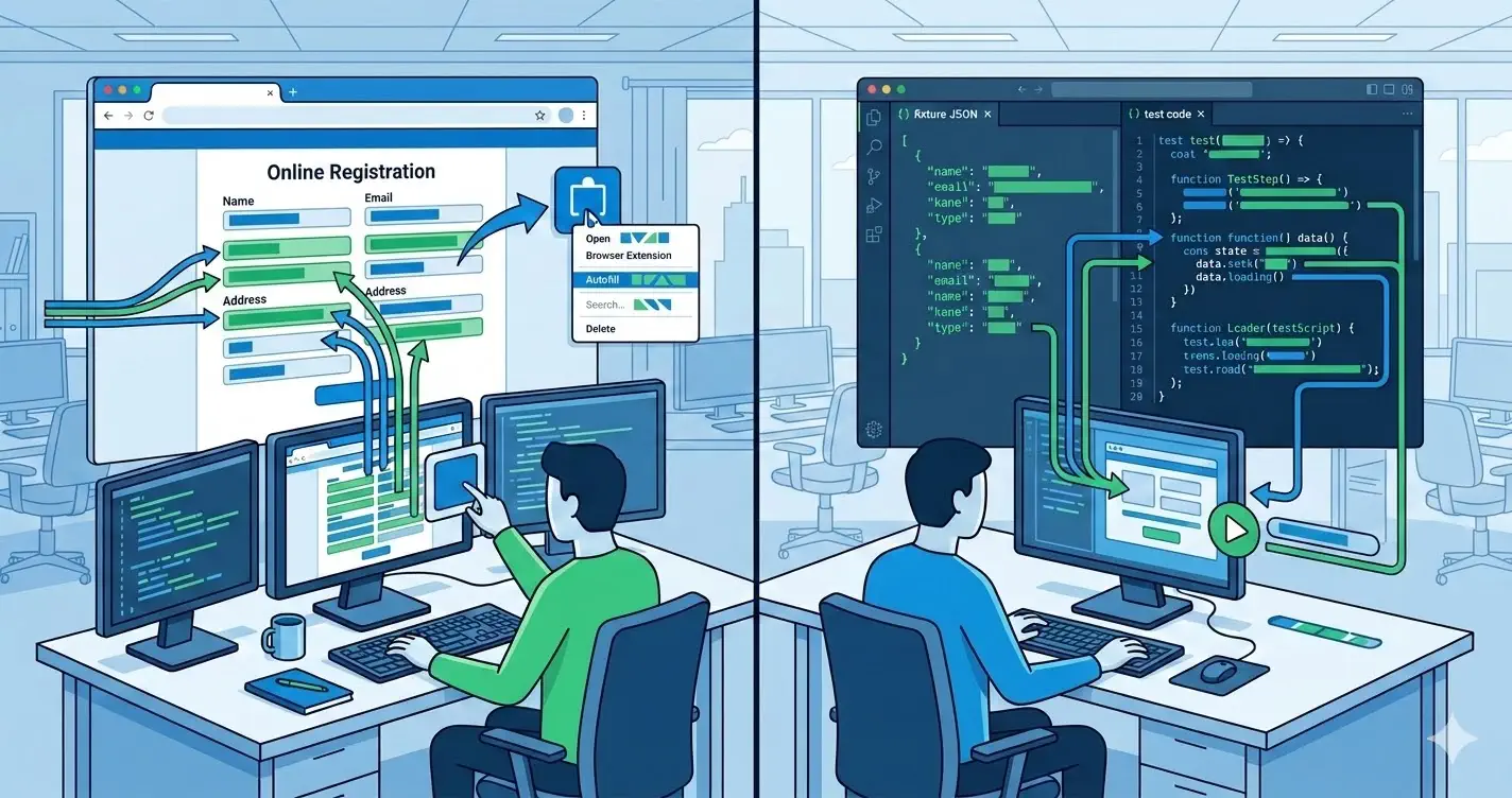 Browser extension vs fixtures for form QA: workflow architecture guide cover image